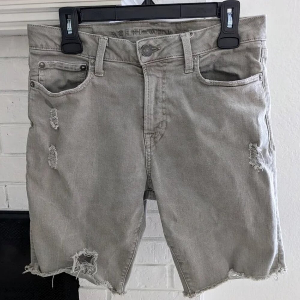 American Eagle Outfitters Men's Shorts - Gray